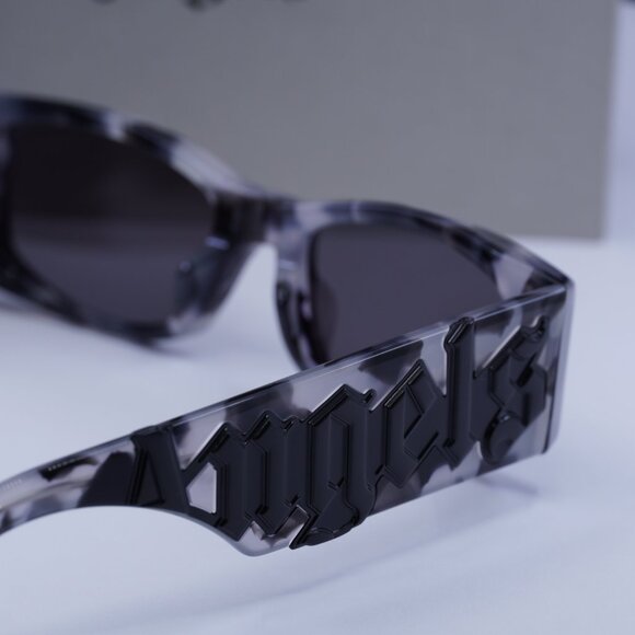 Palm Angels PERI007 ANGEL 1307 Rectangle Sunglasses - Havana/Dark Grey - Picture 10 of 11